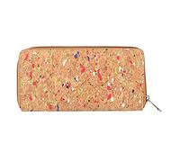 Hudson & James Ladies Designer Cork Vegan RFID Blocking Shield Compact Card Holder Wallet Purse Multi Card Women Clutch Wallet with Phone Pocket (Multi Coloured Cork)