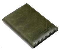 Hudson & James Passport Holder Real Leather RFID Blocking UK Passport Cover Travel Wallet Case with Card Slot Travel Document Organizer Ticket Travel Essential (Green)