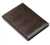 Hudson & James Passport Holder Real Leather RFID Blocking UK Passport Cover Travel Wallet Case with Card Slot Travel Document Organizer Ticket Travel Essential (Brown)