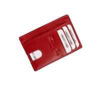 Hudson & James Slim Wallet for Men | RFID Blocking Minimalist Credit Card Holder Lightweight Wallet with Gift Box (Red)