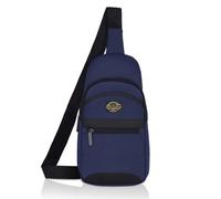 Hudson & James Stylish Sling Crossbody Bag for Men, Chest Shoulder Bag for Men Women, Adjustable Strap for Commuting Travel Outdoor Activities (Navy)