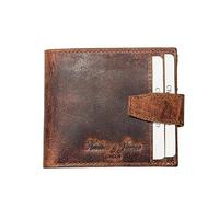 Hudson & James Wallets Mens RFID Blocking Genuine Leather with Zip Coin Pocket, Card Holders Pouch. Wallet for Men with Gift Box