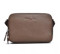 Hudson & James Women’s Leather Crossbody Bag - Medium Genuine Leather Shoulder Handbag with Built-in Wallet & Adjustable Strap