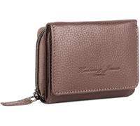 Hudson & James Women’s RFID Blocking Leather Purse - Ladies Wallet with Multiple Card Slots, Zipper Pockets & Spacious Compartments (Walnut)