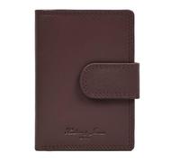 Hudson & James Women’s RFID Blocking Leather Wallet - Compact Bi-Fold Purse for Ladies with ID Window, Card Slots & Coin Pocket (Brown)