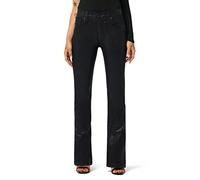 Hudson Jeans Barbara High-Rise Bootcut Petite in Noir Coated, Noir Coated, 30W x 31L