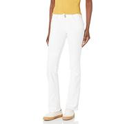 HUDSON Jeans Women's Beth Mid Rise, Baby Bootcut Jean with Back Flap Pockets Petite, White, 31
