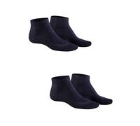 Hudson Men's Only Double Pack Sneaker Socks, Blue (Marine 0335), 43-46 (Pack of 2)