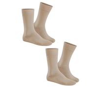 Hudson Men's ONLY Socks, Grey (Beige-Mel. 0799), 9-11 (Pack of 2)