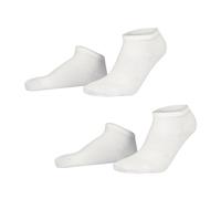 Hudson Men's Trainer Socks Only 2-Pack Skin-Friendly, White 0008, 43-46