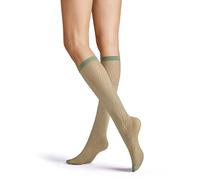 Hudson Net Fashion Knee-High Socks, Sage green,