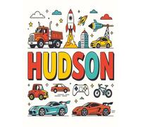 Hudson Personalized Sketch Book: Glossy Cover with 100+ Pages for drawing, coloring and using imagination. First few sheets have idea starters. ... go, and better than screens and electronics.
