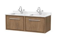 Hudson Reed 1200 Wh Single Drawer Unit & Marble Worktop