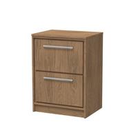 Hudson Reed Lille Woodgrain 2 Drawer Vanity Unit with Worktop | Antique Oak | MFC | 600mm