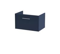 Hudson Reed 600mm Wall Hung 1 Drawer Unit (385 Deep)-Midnight Blue