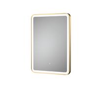 Hudson Reed 700 x 500mm LED Mirror - Brushed Brass