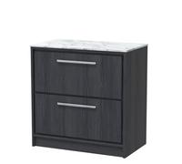 Hudson Reed 800 Fs 2-Drawer Unit & Marble Worktop