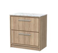 Hudson Reed 800 Fs 2-Drawer Unit & Marble Worktop
