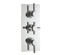 Hudson Reed Chrome Tec Pura Triple Thermostatic Shower Valve With Dive