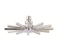 Hudson Reed A3027 ǀ Modern Bathroom Cloudburst Brass Fixed Shower Head, 80mm x 230mm, Chrome