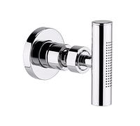 Hudson Reed A383 ǀ Modern Bathroom Round Body Jet with Swivel, 137mm x 70mm, Chrome, Silver