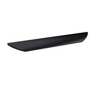 Hudson Reed Aluminium Finger Pull Handle, Modern Bathroom Furniture Accessories In Matt Black Finish, 224mm