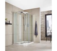 Hudson Reed Apex 900 X 800Mm Offset Quadrant Enclosure - 8Mm Glass - Polished Chrome