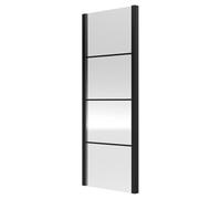 Hudson Reed Apex Shower Side Panel | Matt Black | Glass/Aluminium | 800mm