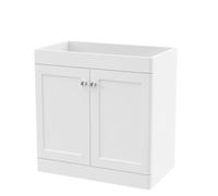 Hudson Reed Classique Components Floor Standing 2-Door Vanity Unit, Stylish Single Vanity Unit With Soft Close Doors