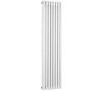 Hudson Reed Colosseum 3-Column Vertical Radiator 1500mm H x 368mm W - White