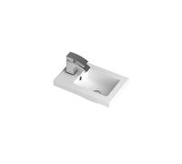 Hudson Reed Compact Polymarble Furniture Basin | White | 400mm