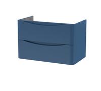 Hudson Reed Components Wall Hung 2 Drawer Unit, 800mm-Satin Blue