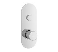 Hudson Reed CPB1310 Ignite Round Outlet Valve, Silver, One Outet