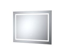 Hudson Reed Enif Led Touch Sensor Illuminated Bathroom Mirror With Demister, Silver, 600 X 800 mm