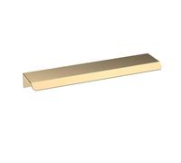Hudson Reed Finger Pull Furniture Handle, Aluminium Built Contemporary Bathroom Furniture Accessories In Brushed Brass, 150mm