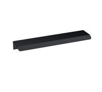 Hudson Reed Finger Pull Handle, Aluminium Built Contemporary Cabinet Drawer Handle In Matt Black, 150mm