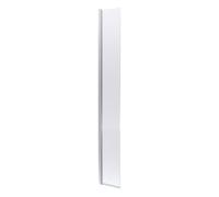 Hudson Reed Fluted Concealed Hinge Wetroom Swing Screen with Fittings | Chrome | Aluminium | 300mm x 1950mm