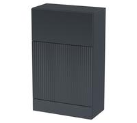 Hudson Reed Fluted Satin Toilet Unit | Soft Black | MDF | 500mm