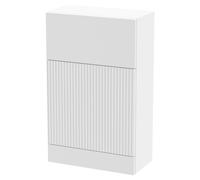 Hudson Reed Fluted Toilet Unit | Satin White | MDF | 500mm