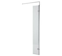 Hudson Reed Fluted Wetroom Screen, Art Deco Design, Hinged Or Swing Function, Premium Hardware, 1950 X 322 X 27