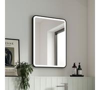 Hudson Reed Framed Bathroom Mirror & Touch Sensor 700x500mm Modern IP44 Dimmable
