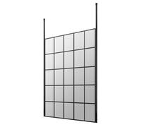 Hudson Reed Black Frame Wetroom Shower Screen & Ceiling Posts 1400