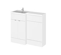 Hudson Reed Fusion 1000Mm Combination - Fd - Lh - Gloss White, White