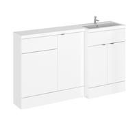 Hudson Reed Fusion Gloss White 1500mm RH Basin & WC Combination Un