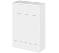 Hudson Reed Fusion 600mm Compact Wc Unit With Coordinating Top, Gloss White, Floor-Standing