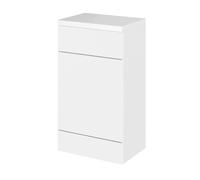 Hudson Reed Fusion 500Mm Fd Wc Unit & Polymarble Top - Gloss White