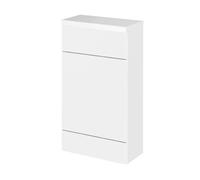 Hudson Reed Fusion Compact Combination Toilet Unit with Polymarble Worktop | Gloss White | MDF | 500mm