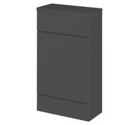 Hudson Reed Fusion Gloss Grey 500mm Compact WC Toilet Unit & Top -