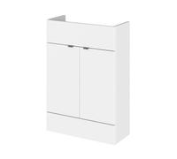 Hudson Reed Fusion Compact Floor Standing 2 Door Vanity Unit | Gloss White | MDF | 600mm