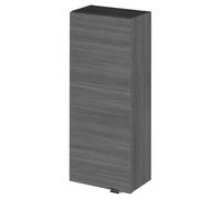 Hudson Reed Fusion Anthracite Woodgrain 300mm Side Storage Wall Unit O